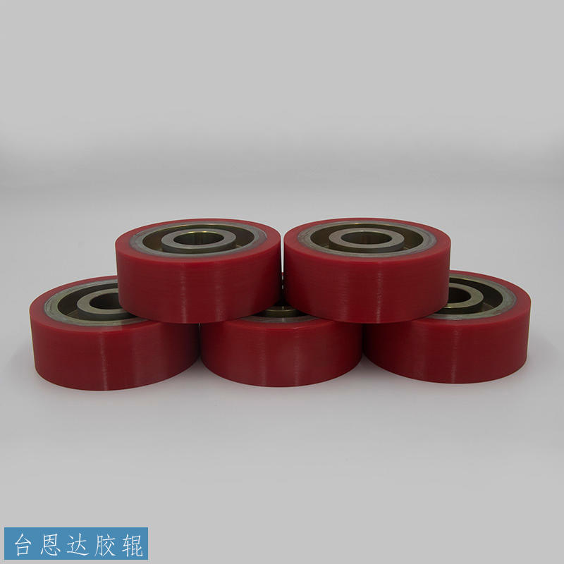 加工定制聚氨酯旋轉門輪高耐磨高回彈PU滾輪